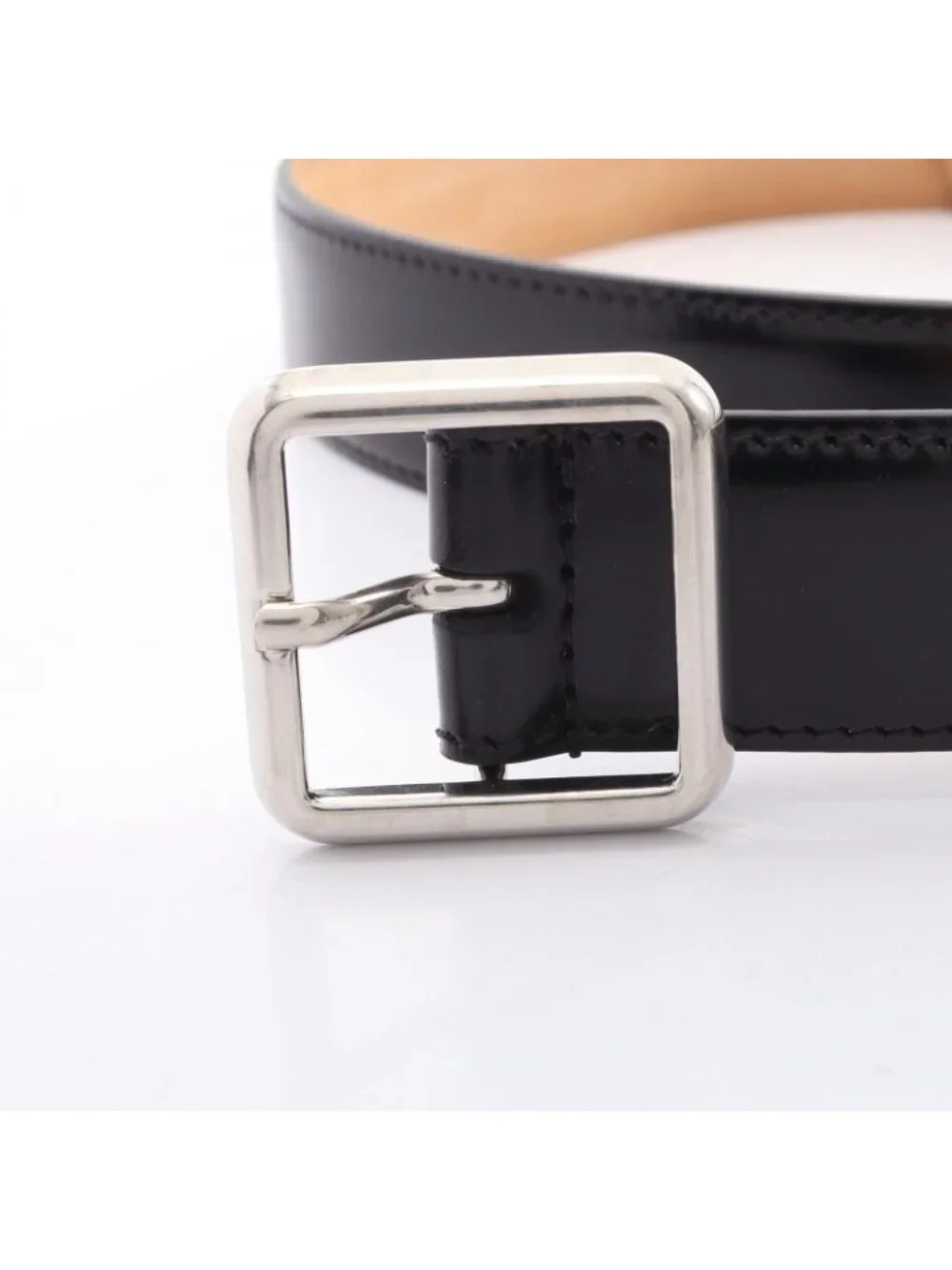 Balenciaga Belt Silver Leather